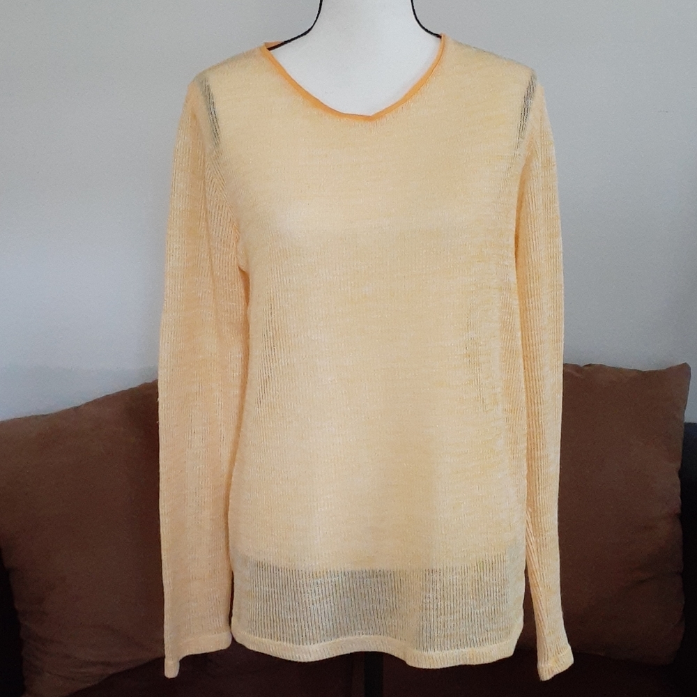 Mission Sheer Knitted Top Size Large
